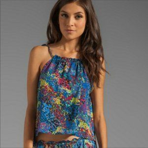 For Love and Lemons Floral Tank Top Size Medium